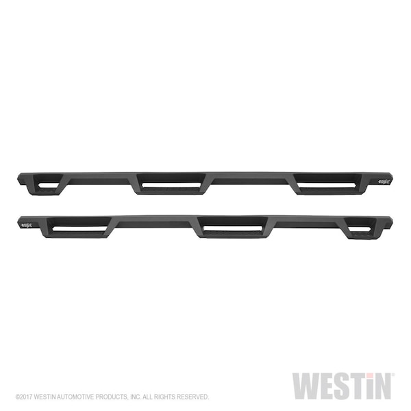 Westin Automotive 99-16 F250/F350/F450/F550 CREW CAB(6.75 FT BED)TEXT BLK HDX DROP WTW NERF STEP BARS 56-534015 - main